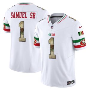 Deebo Samuel # 1 San Francisco 49ers Mexico Vapor Limited Jersey V4 - All Stitched