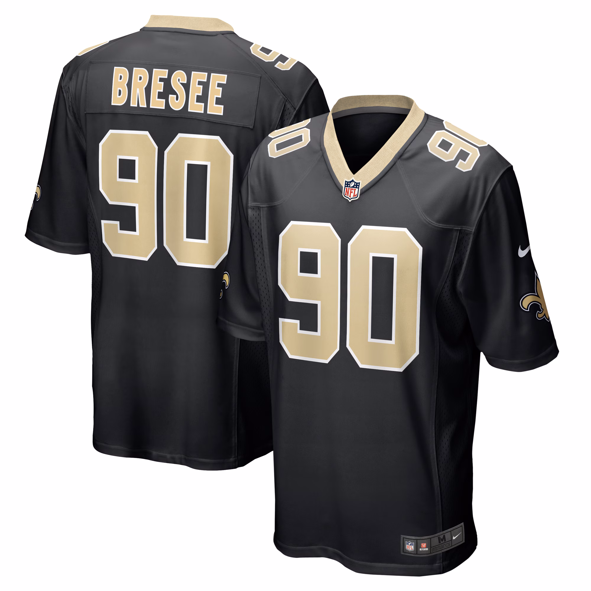 Bryan Bresee New Orleans Saints 2023 Draft First Round Pick Game Jersey - Black
