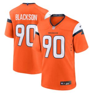 Angelo Blackson Denver Broncos Game Jersey -  Orange