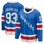 New York Rangers Mika Zibanejad #93 Fanatics Blue Centennial Breakaway Jersey