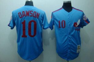 Mitchell And Ness Montreal Expos #10 Andre Dawson Stitched Blue Throwback Jersey