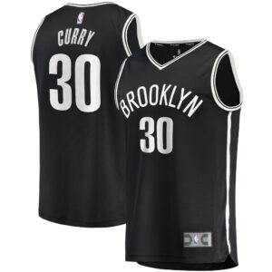 Seth Curry Brooklyn Nets  2021/22 Fast Break Replica Jersey - Icon Edition - Black