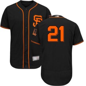 San Francisco Giants #21 Stephen Vogt Black Flexbase Collection Alternate Stitched Jersey