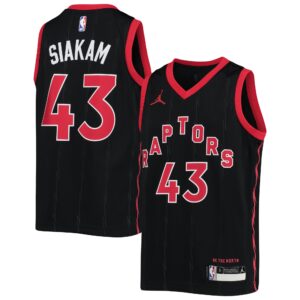 Pascal Siakam Toronto Raptors  Youth 2020/21 Swingman Jersey - Statement Edition - Black