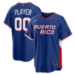 Pick-A-Player #00 Puerto Rico Baseball 2026 World Baseball Classic Road Stadium Jersey - Royal
