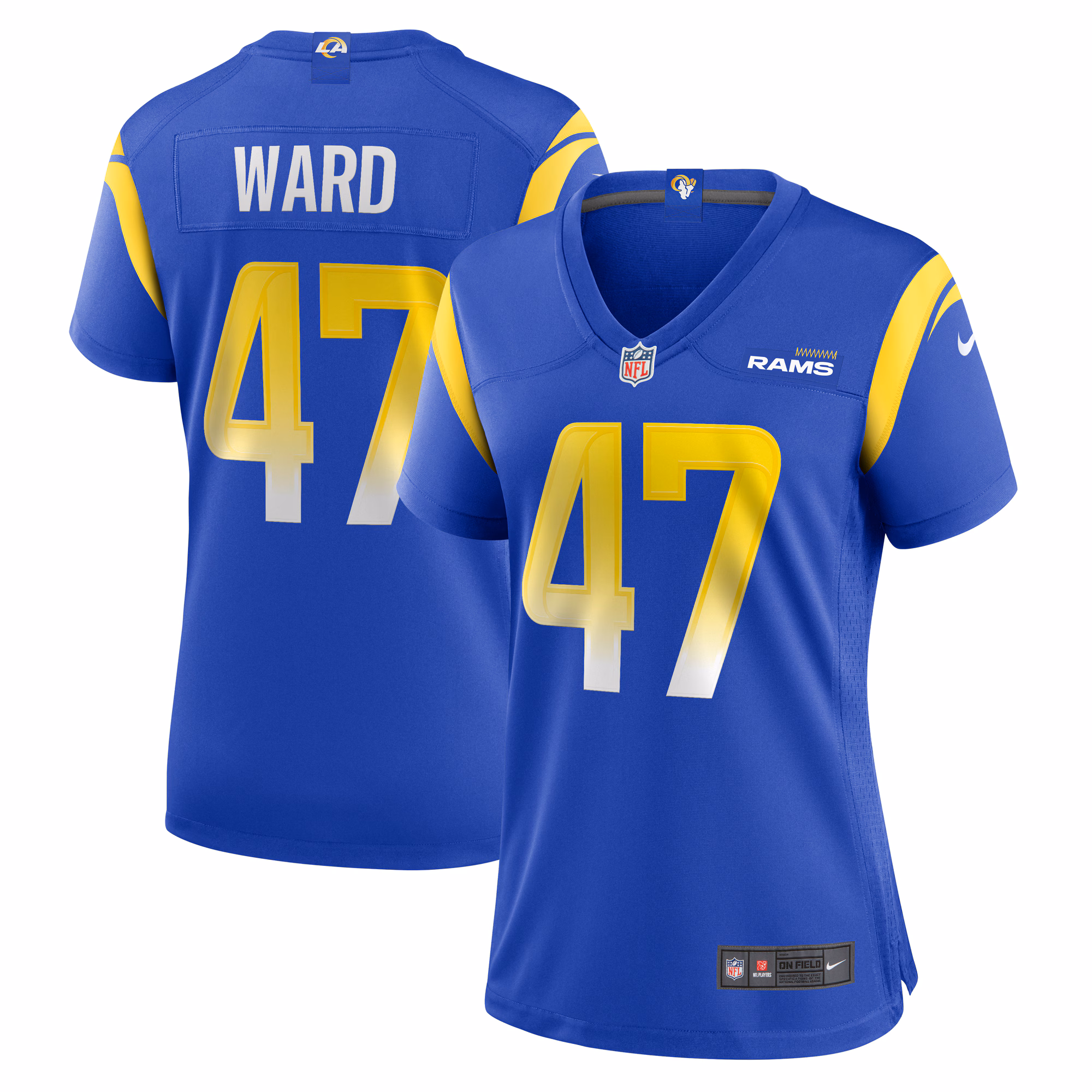 Alex Ward Los Angeles Rams Women's Home Game Jersey - Royal