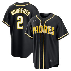 Xander Bogaerts #2 San Diego Padres Fashion Replica Out Jersey - Black