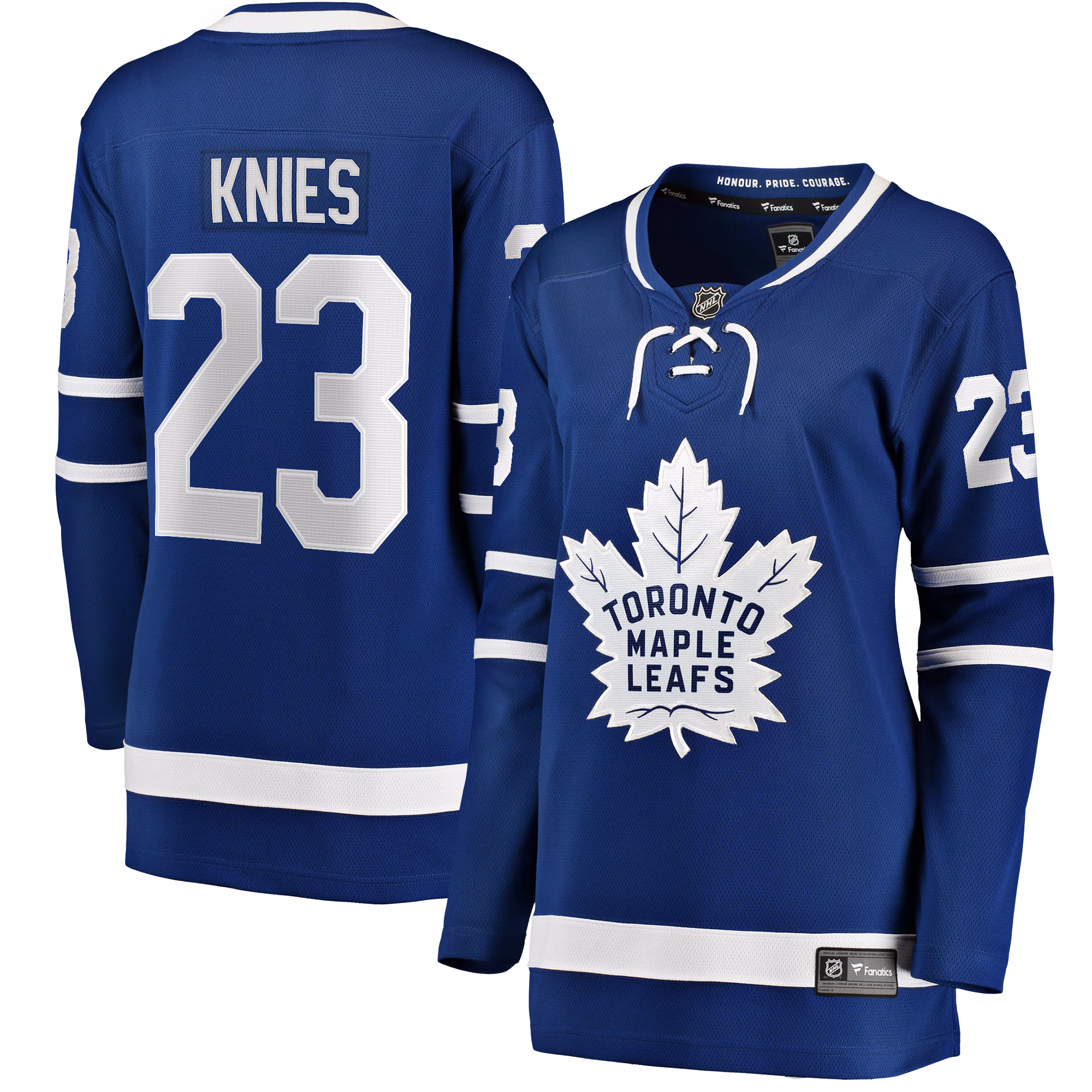Women's Toronto Maple Leafs Matthew Knies #23 Fanatics Blue Home Breakaway Jersey