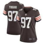 Tommy Togiai Cleveland Browns Women's  Game Jersey -  Brown