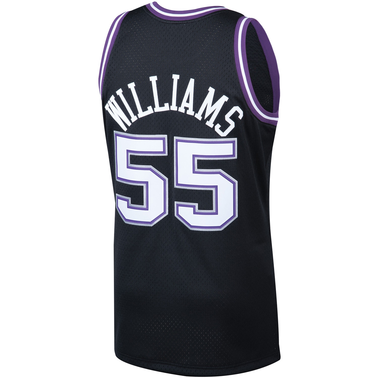 Jason Williams Sacramento Kings Mitchell & Ness 2000-01 Hardwood Classics Swingman Player Jersey - Black - Image 3