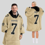 Adult T.H 7 New Orleans Football Unisex Blanket Hoodie