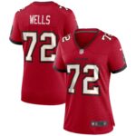 Josh Wells Tampa Bay Buccaneers  Women's Game Jersey - Red
