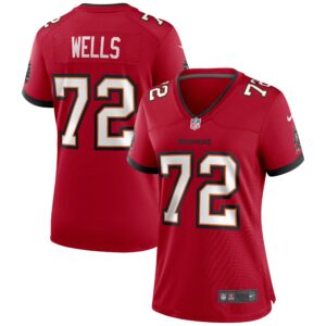 Josh Wells Tampa Bay Buccaneers  Women's Game Jersey - Red