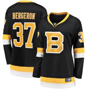 Patrice Bergeron Boston Bruins Women's Alternate Premier Breakaway Player Jersey - Black