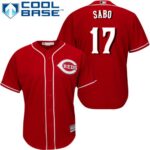 Cincinnati Reds #17 Chris Sabo Red Alternate Cool Base Majestic Men's Jersey