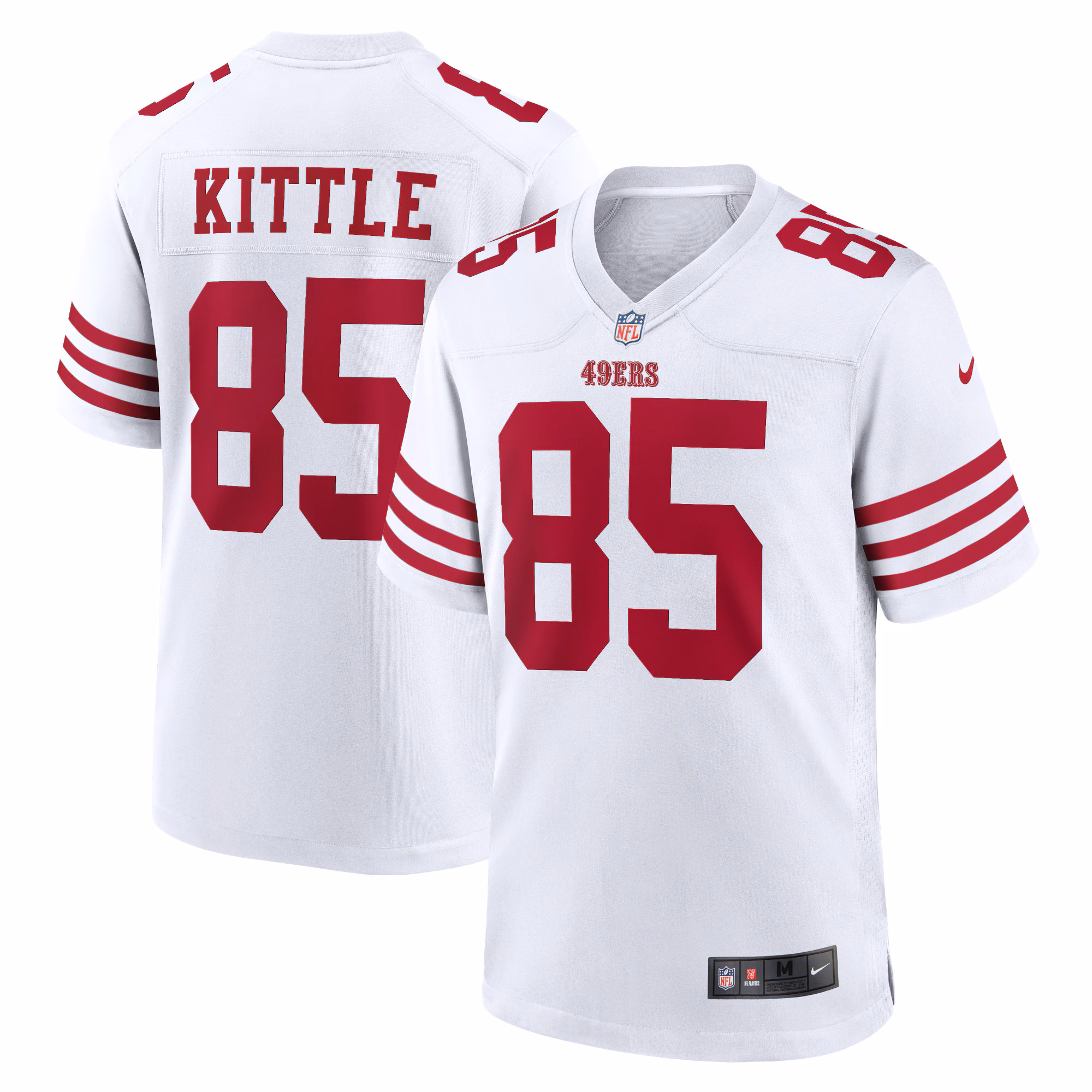 George Kittle San Francisco 49ers Player Game Jersey - White