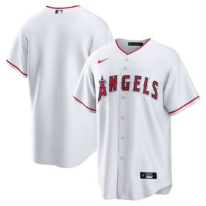 Los Angeles Angels White Home Blank Replica Jersey