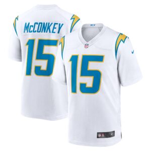 Ladd McConkey Los Angeles Chargers Game Jersey -  White