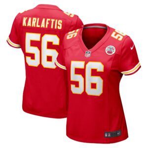 George Karlaftis Kansas City Chiefs  Women's Game Player Jersey - Red