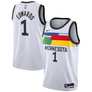 Anthony Edwards Minnesota Timberwolves Unisex 2022/23 Swingman Jersey - City Edition - White