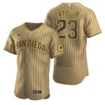 Men's  San Diego Padres #23 Fernando Tatis Jr. Tan Brown Alternate Jersey