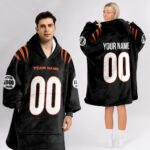 Adult Custom Blanket Hoodie Cincinnati Inspired Color
