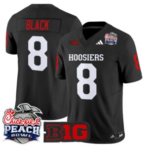 Kaelon Black #8 Ndiana Hoosiers IH 2026 Peach Bowl Vapor Limited Jersey - All Stitched