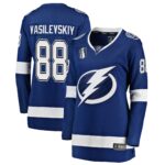 Andrei Vasilevskiy Tampa Bay Lightning Women's Home 2022 Stanley Cup Final Breakaway Player Jersey - Blue