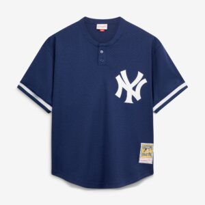 New York Yankees Bernie Williams Mitchell & Ness Navy Authentic Batting Practice Jersey
