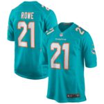 Eric Rowe Miami Dolphins  Game Jersey - Aqua
