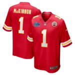 Jerick McKinnon Kansas City Chiefs  Super Bowl LVII Patch Game Jersey - Red
