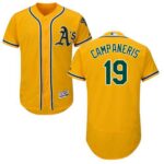 Oakland Athletics #19 Bert Campaneris Gold Flexbase Collection Stitched Jersey
