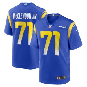 Warren McClendon Jr. Los Angeles Rams  Team Game Jersey - Royal