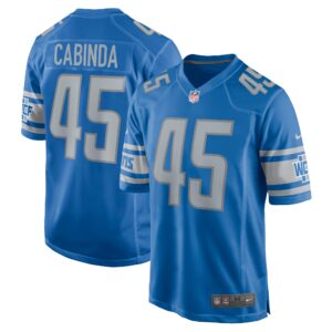 Jason Cabinda Detroit Lions  Game Player Jersey - Blue