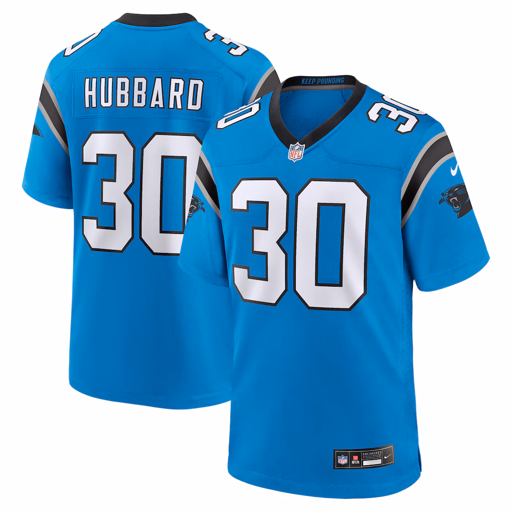 Chuba Hubbard #30 Carolina Panthers Alternate Game Jersey - Blue
