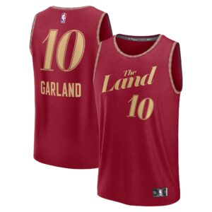 Unisex Cleveland Cavaliers Darius Garland  Wine 2023/24 Fast Break Jersey - City Edition