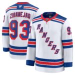 New York Rangers Mika Zibanejad #93 Fanatics White Away Premium Jersey