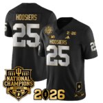 Hoosiers #25 Indiana Hoosiers Vapor Limited Football Jersey - 2025 National Champions - All Stitched