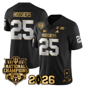 Hoosiers #25 Indiana Hoosiers Vapor Limited Football Jersey - 2025 National Champions - All Stitched