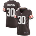 D'Ernest Johnson Cleveland Browns  Women's Game Jersey - Brown