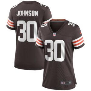 D'Ernest Johnson Cleveland Browns  Women's Game Jersey - Brown