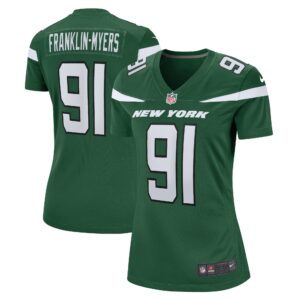 John Franklin-Myers New York Jets  Women's Game Jersey - Gotham Green
