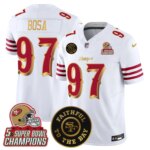 Nick Bosa #97 San Francisco 49ers SF 2025 "Rivalries" 5x Champions & Faithful To The Bay Patch Vapor Limited Jersey - All Stitched