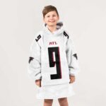Kid 9 Atlanta Football Unisex Blanket Hoodie