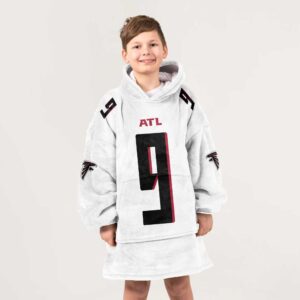 Kid 9 Atlanta Football Unisex Blanket Hoodie