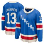 New York Rangers Alexis Lafreniere #13 Fanatics Blue Centennial Breakaway Jersey