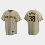 Men's San Diego Padres #38 Jorge Alfaro Alternate Sand Brown Jersey
