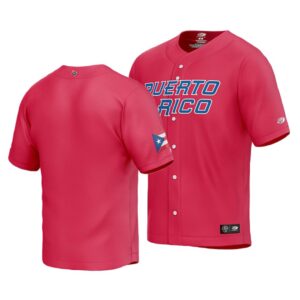 Puerto Rico 2023 World Baseball Classic Red Men's Jersey
