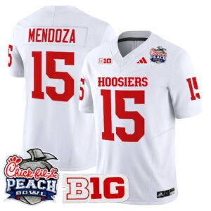 Fernando Mendoza #15 Ndiana Hoosiers IH 2026 Peach Bowl Vapor Limited Jersey - All Stitched