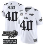 Von Miller #40 Buffalo Bills BUF 'Gothic Cold Front Edition' Vapor Limited Jersey V2 - All Stitched
